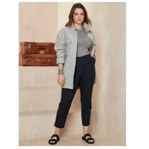 Banana Republic HAYDEN High Rise Tapered Black Size 12 Pants #739750 RT$100 NWT - Picture 5 of 7